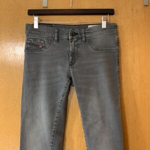 Diesel Livier Super Slim Low Waist Skinny Jegging Jeans, Gray-Sz. 29
